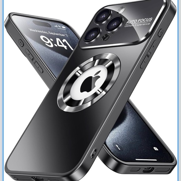 Makavo Other - MANLENO Titanium Color Magnetic for iPhone 15 Pro Case